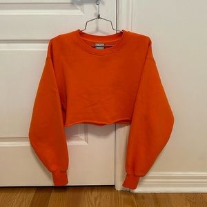 TNA COZY FLEEZE Boyfriend cropped sweater
